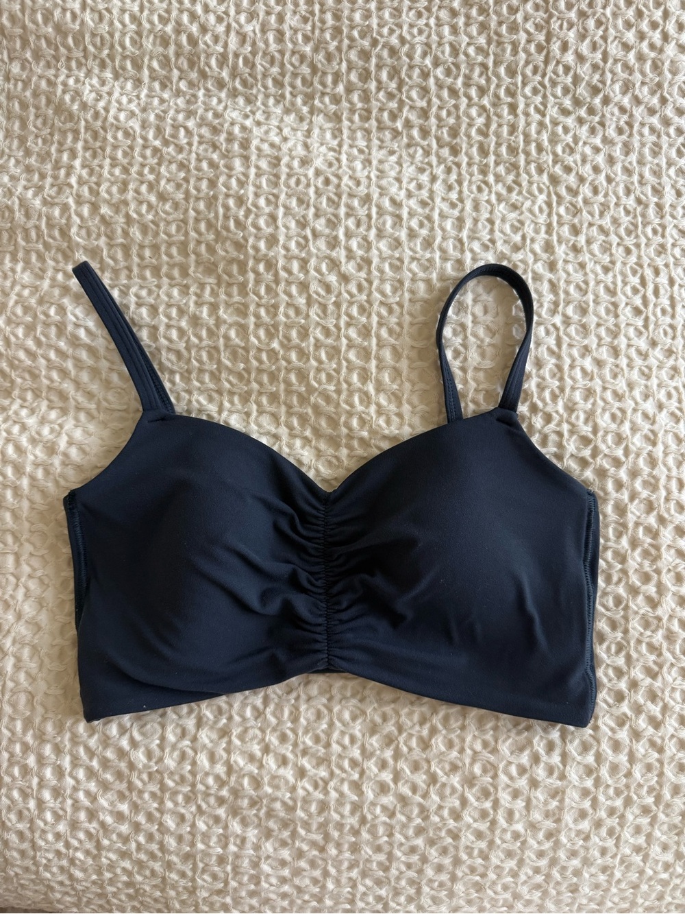 JoyLab Black Ruched Bralette